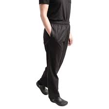 Pantalon de cuisine Teflon Easyfit - Noir